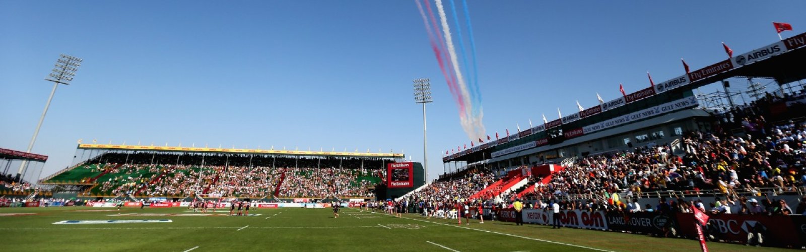Dubai Sevens Rugby ticket package to watch rugby 7s in the UAE. Ticket & hotel options to experience rugby at the Dubai Sevens Stadium. Image