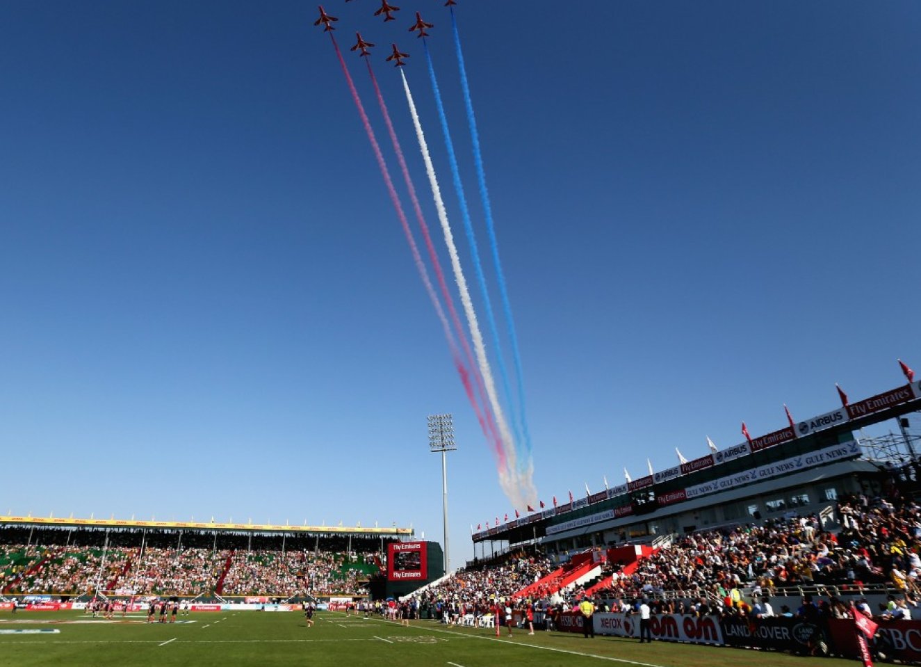 Dubai Sevens Rugby ticket package to watch rugby 7s in the UAE. Ticket & hotel options to experience rugby at the Dubai Sevens Stadium. Image