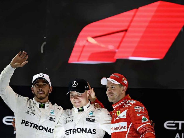 Top 3 drivers at the formula 1