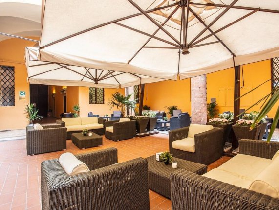 Hotel Cavour Bologna Italy terrace