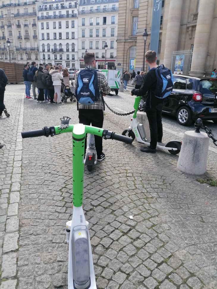 Gullivers staff on scooters
