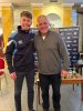 Gullivers staff member with Warren Gatland