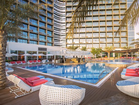 Yas Island Rotana pool area 