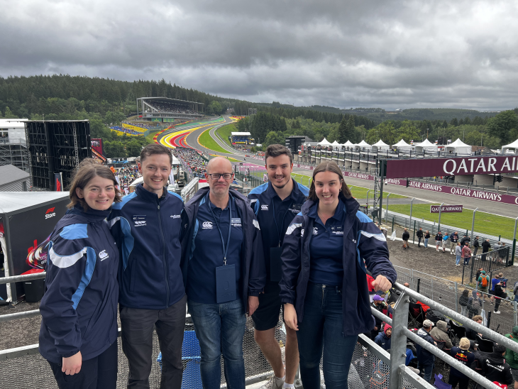 Gullivers staff at the Belgian GP