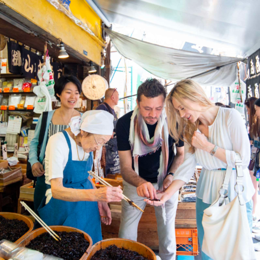 Eating at a Japanese Market