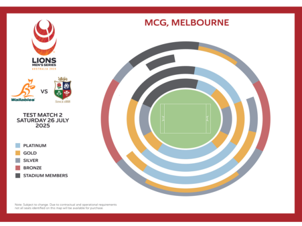 Wallabies v The British & Irish Lions fixture at the MCG, Melbourne image